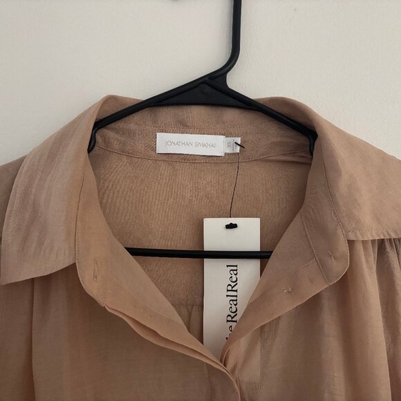 Jonathan Simkhai Sheer Tan Mini Dress - Picture 7 of 7